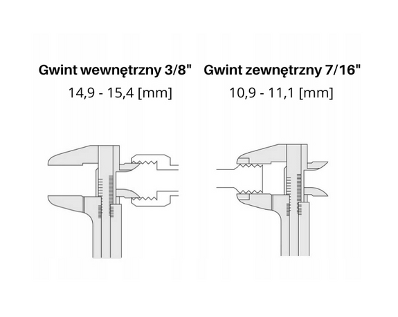 Redukcja RO9C przejściówka kartusz - butla turystyczna