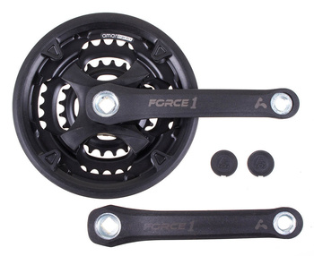 Mechanizm korbowy Amar FORCE 1 24-34-42T 170mm czarny z osłoną