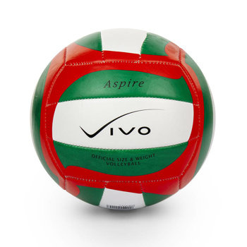Piłka siatkowa Vivo Aspire zielono-czerwono-biała