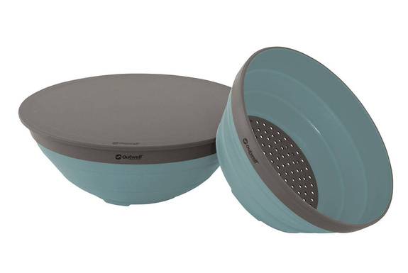 Zestaw naczyń Outwell Collaps Bowl & Colander Set - classic blue