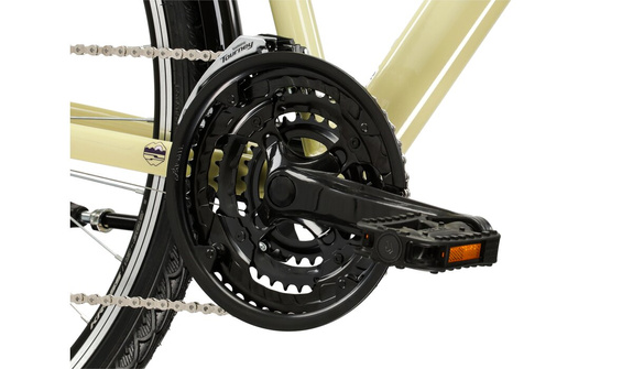 Rower Kross TRANS 1.0 beżowy-fiolet  połysk  damski