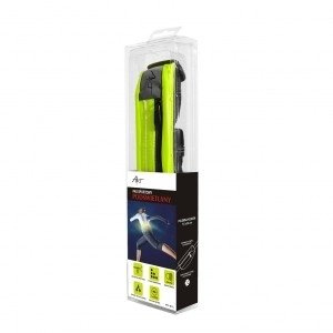 Pas sportowy podświetlany z kieszenią ART - zielony 