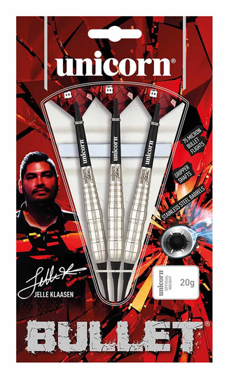 Rzutki Unicorn Bullet Jelle Klaasen Stainless Steel 18g Soft Tip 23530