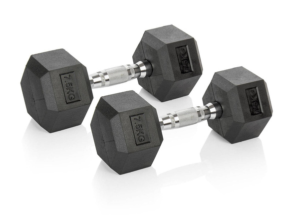 Zestaw hantli Hexagonalnych Vivo 2 x 7,5 kg