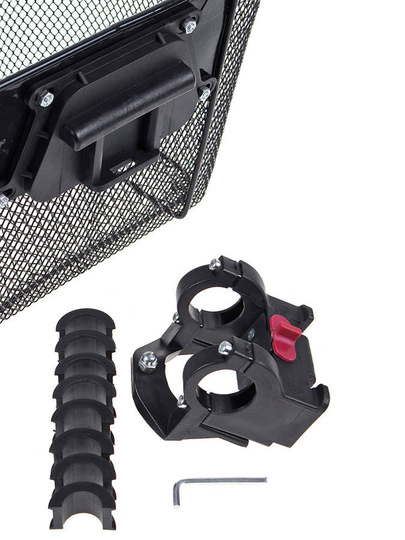 Kosz Verso przedni XD-058 zdejmowany szybki montaż "click" z uchwytem mocującym czarny