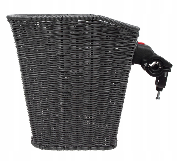 Kosz Verso SH-Z003 na kierownicę mocowany click pleciony grafitowy