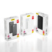Uniwersalny powerbank Dudao K6Pro 10000mAh z kablem USB, USB Typ C, Lightning czarny