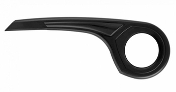 Osłona łańcucha Laura mocowana na korbę 38 zębów czarna z uchwytem