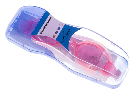 Okulary do pływania Vivo Junior B-0114 różowe 