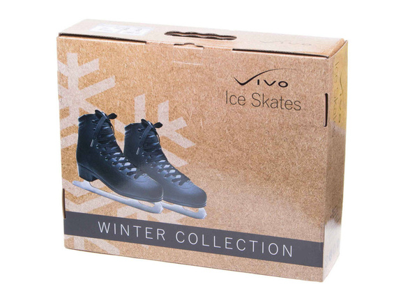 Łyżwy figurowe damskie Vivo - czarne, rozmiar 39 - produkt ze zwrotu