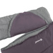 Śpiwór syntetyczny Outwell Contour (190 cm) - Lewy dark purple/grey