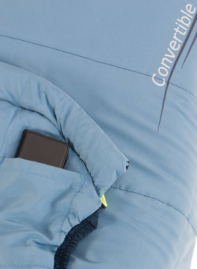 Śpiwór dziecięcy Outwell Convertible Junior (120-150 cm) - ice/navy