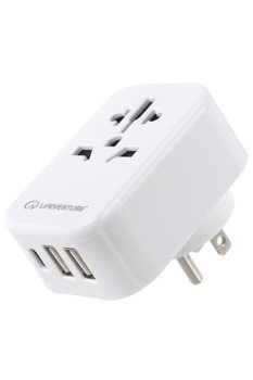 Adapter podróżny z USB i USB-C Ładowarka LIFEVENTURE WORLD TO US TRAVEL ADAPTOR