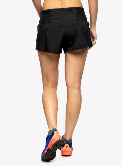 Spodenki damskie Inov-8 TrailFly Ultra 3 2in1 Short - bk/teal