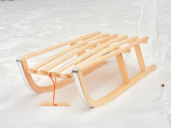 Sanki drewniane bez oparcia ST