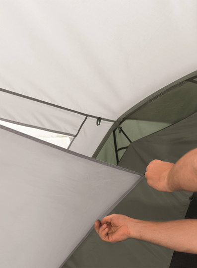 Namiot rodzinny 6 - osobowy Easy Camp Huntsville Twin 600 - rustic green