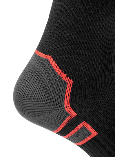 Skarpety wodooszczelne Bridgedale StormSock Heavy Knee - black/red