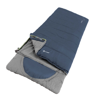 Śpiwór turystyczny Outwell Contour Lux (190 cm) - Prawy blue