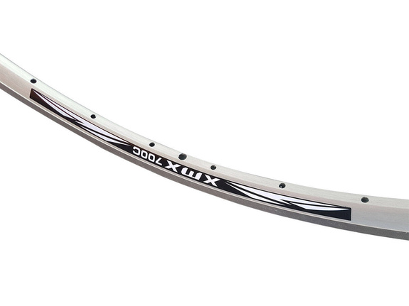 Obręcz XMX szosa 28" 36-otworów srebrna