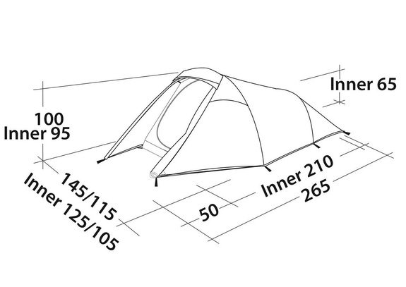 Namiot 2-osobowy Easy Camp Energy 200 Compact