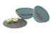 Zestaw naczyń Outwell Collaps Bowl & Colander Set - classic blue