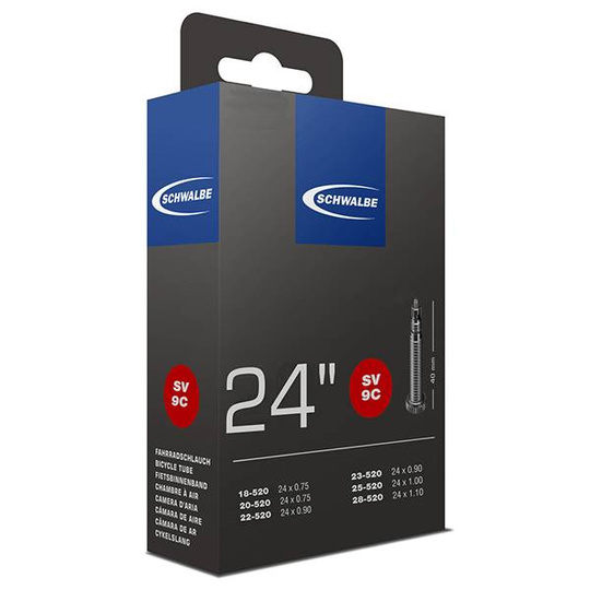 Dętka SCHWALBE STANDARD 24x1,10 3/4 18-28x540 (do wózka inwalidzkiego) zawór SV 40mm 