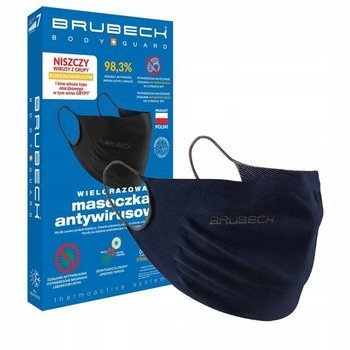 Brubeck FM10060 Wielorazowa maseczka antywirusowa granatowy