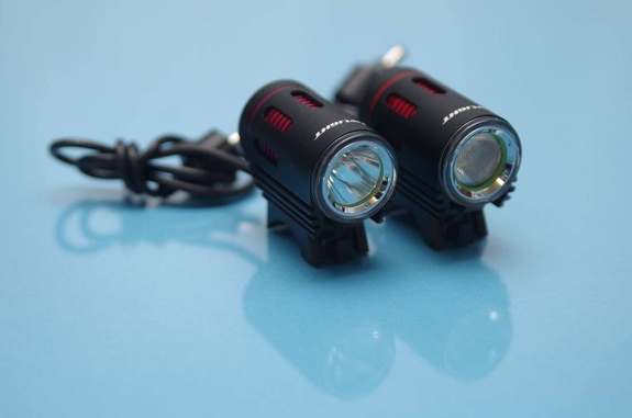 Lampa przednia Top-Light SE-LH1 komplet 2 latarek z akumulatorem