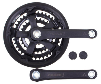 Mechanizm korbowy Amar FORCE 1 28-38-48T 170mm czarny z osłoną