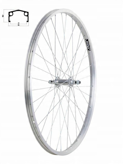 Koło przednie aluminiowe XMX z piastą stalową - 24"