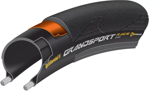 Opona Continental GRAND SPORT RACE 700x28C czarna drut 405g