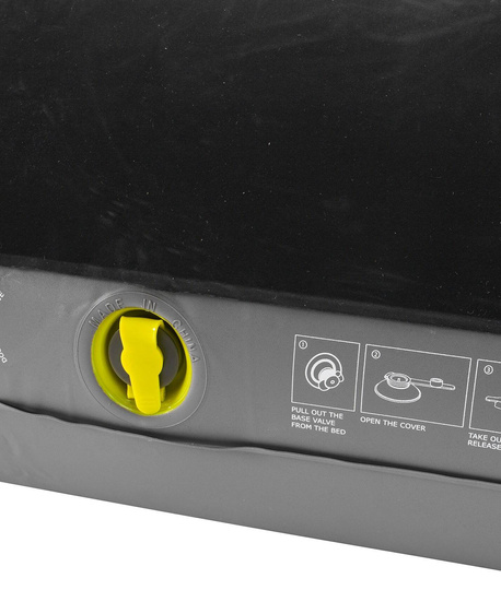 Materac dmuchany Outwell Classic w/pillow & Pump Single - black/grey