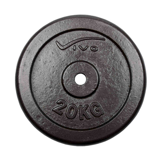 Obciążenie żeliwne czarne 20kg Vivo