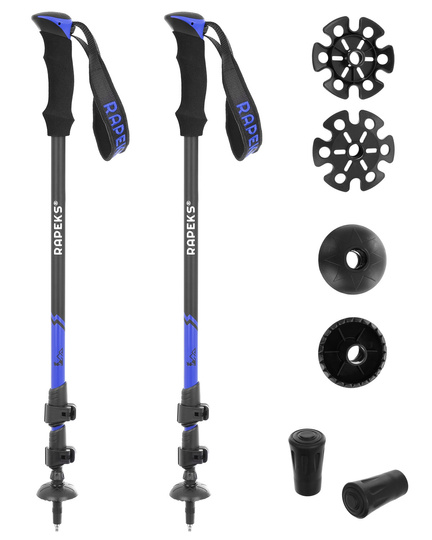 Kije trekkingowe RAPEKS TREK LIGHT (niebieskie)