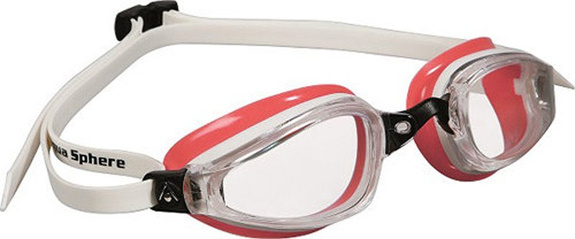 Aquasphere okulary K180 Lady jasne szkła biały-czerwony