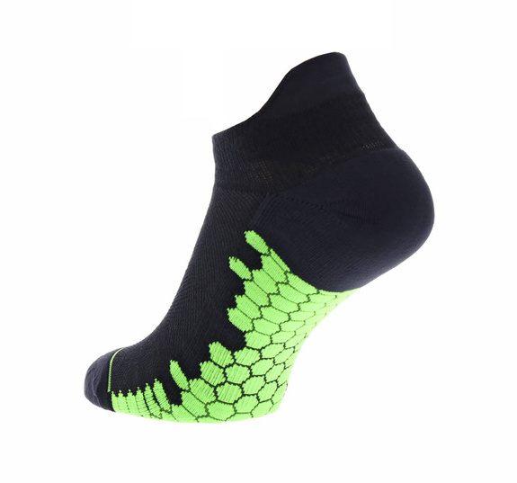 Skarpety inov-8 Trailfly Sock Low. Czarno-zielone. 2 pary