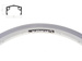 Obręcz aluminiowa 16" 21x16,2 mm 20-otw. srebrna anodyzowana