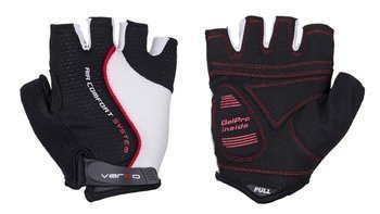 Rękawiczki rowerowe Verso SB-01-7022-E czarno-biało-czerwone