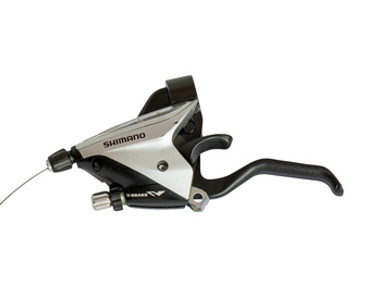 Dźwignia przerzutki/hamulca Shimano STEF 65 lewa 3-rzędowa srebrna - produkt powystawowy