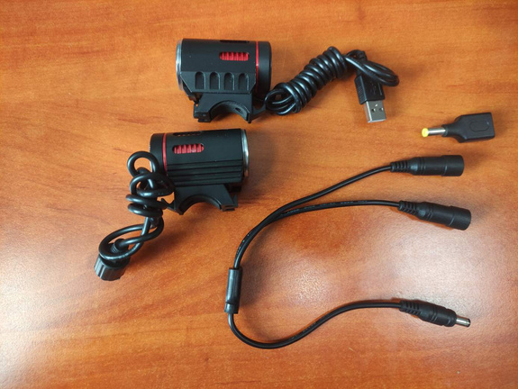 Lampa przednia Top-Light SE-LH1 komplet 2 latarek z akumulatorem