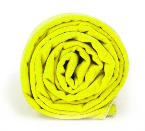 Ręcznik szybkoschnący z powłoką antybakteryjną Dr.Bacty 70x140 - neon żółty