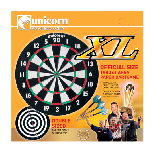 Tarcza Unicorn PAPER 17''x 3/4'' XL 2 zestawy rzutek