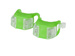 Zestaw lamp XC Light 1000F silikonowe, 2-Led,3 funkcje, zielone