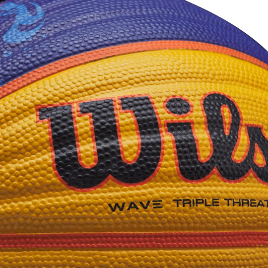 Piłka koszykowa Wilson Fiba 3x3 replica RBR żółto-niebieska WTB1033XB