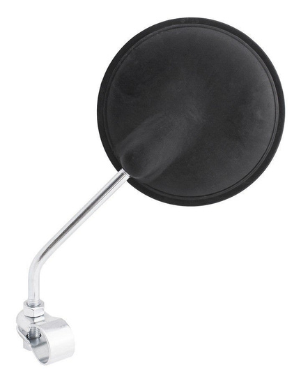 Lusterko rowerowe okrągłe WR-duże-krótkie ramie mocowane na obejmę