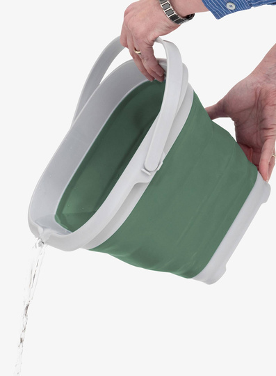 Wiadro Outwell Collaps Bucket Square w/lid - shadow green