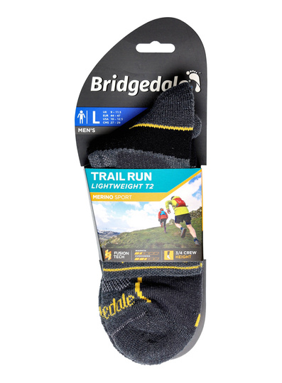Skarpety Bridgedale Lightweight T2 Merino Sport 3/4 Crew - gunmetal
