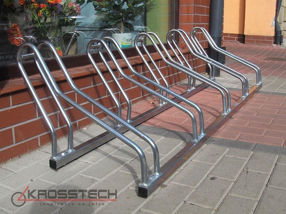 Stojak na rowery Cross 5 na 5 rowerów, ocynkowany