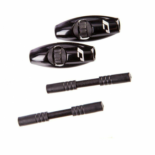 Regulator JAGWIRE J2 do naciągu linki przerzutki umożliwia regulację przerzutek w czasie jazdy stop aluminium-czarne 