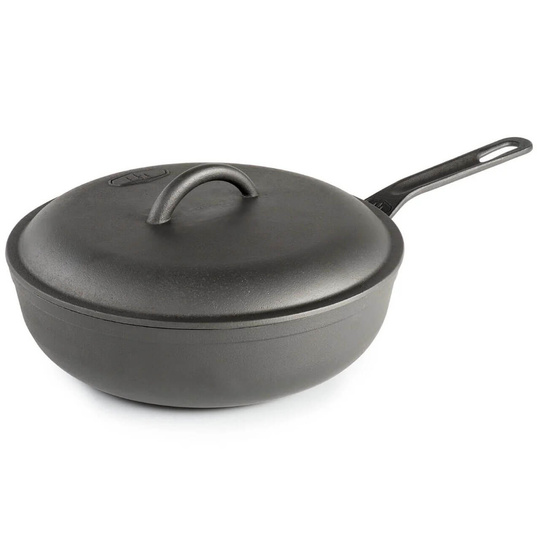 Patelnia turystyczna żeliwna GSI Outdoors Guidecast Deep Frypan